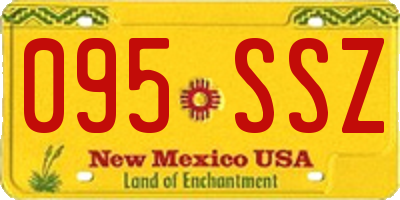NM license plate 095SSZ