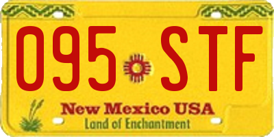 NM license plate 095STF