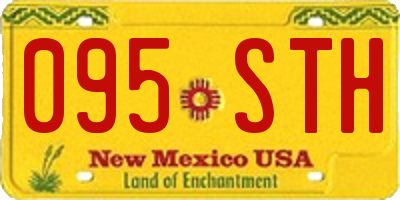 NM license plate 095STH