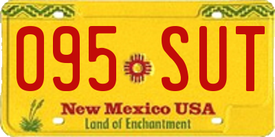 NM license plate 095SUT