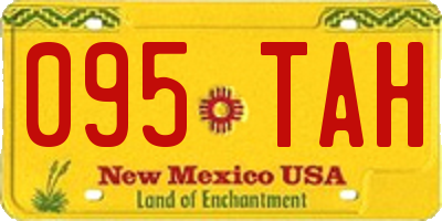 NM license plate 095TAH