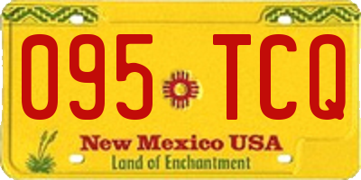 NM license plate 095TCQ