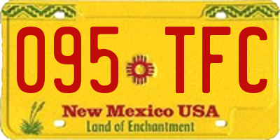 NM license plate 095TFC