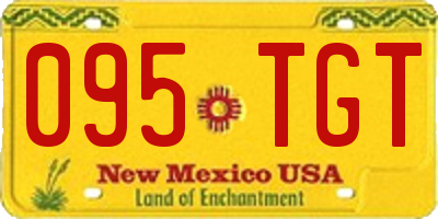 NM license plate 095TGT