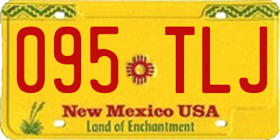 NM license plate 095TLJ