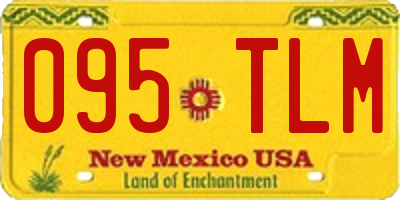 NM license plate 095TLM