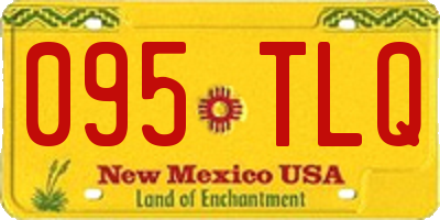 NM license plate 095TLQ