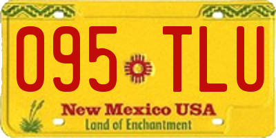 NM license plate 095TLU