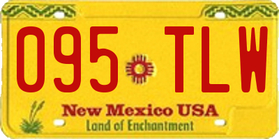 NM license plate 095TLW