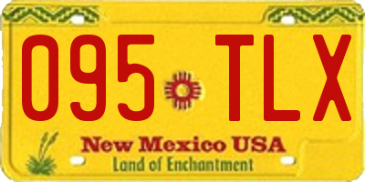 NM license plate 095TLX