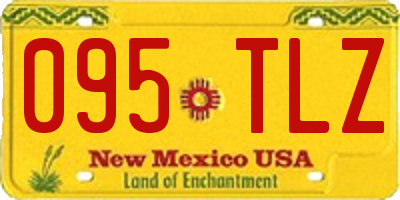 NM license plate 095TLZ