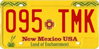NM license plate 095TMK