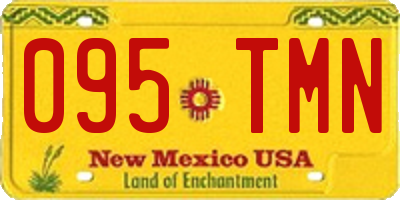 NM license plate 095TMN