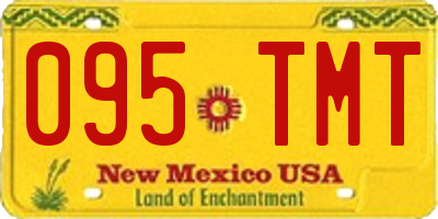 NM license plate 095TMT