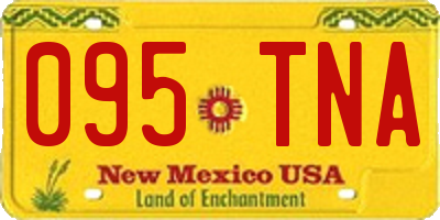NM license plate 095TNA