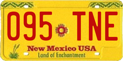 NM license plate 095TNE