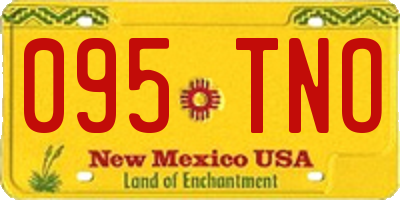 NM license plate 095TNO