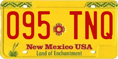 NM license plate 095TNQ