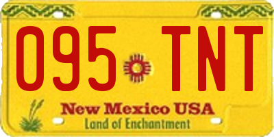 NM license plate 095TNT