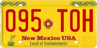 NM license plate 095TOH