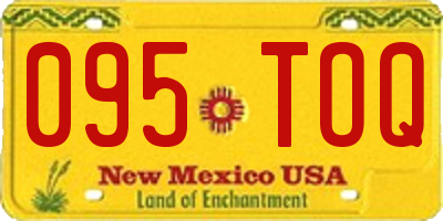 NM license plate 095TOQ