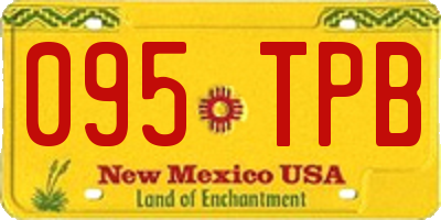 NM license plate 095TPB