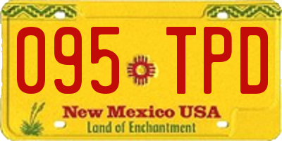 NM license plate 095TPD