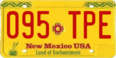 NM license plate 095TPE