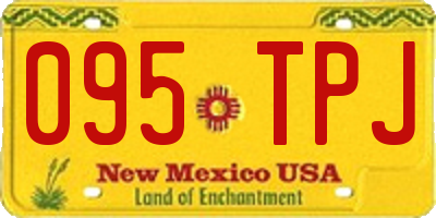 NM license plate 095TPJ