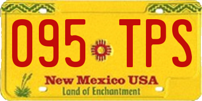 NM license plate 095TPS