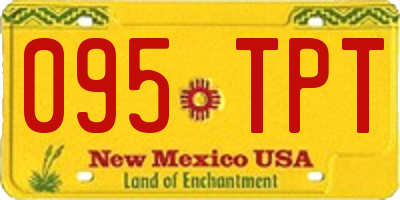 NM license plate 095TPT