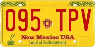 NM license plate 095TPV