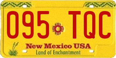 NM license plate 095TQC