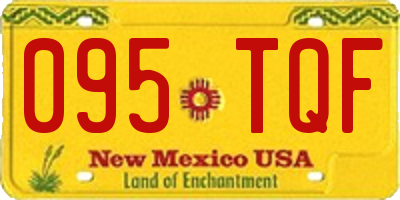 NM license plate 095TQF