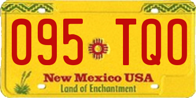 NM license plate 095TQO
