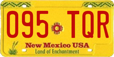 NM license plate 095TQR