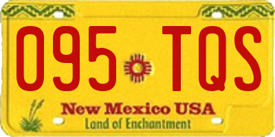 NM license plate 095TQS