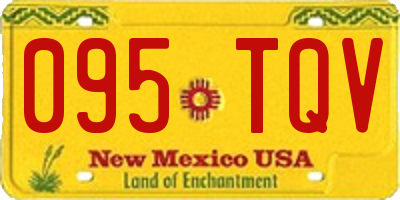 NM license plate 095TQV