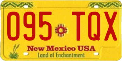 NM license plate 095TQX