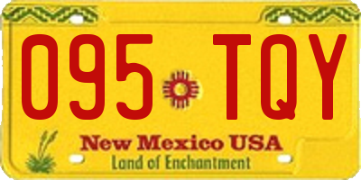 NM license plate 095TQY