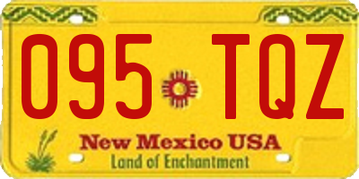 NM license plate 095TQZ