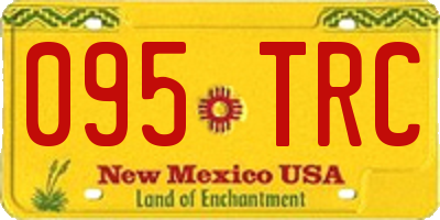 NM license plate 095TRC