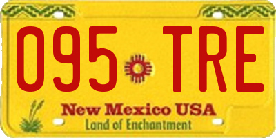 NM license plate 095TRE
