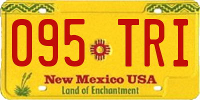 NM license plate 095TRI