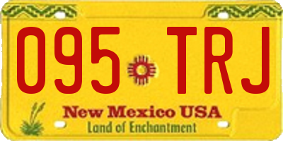 NM license plate 095TRJ