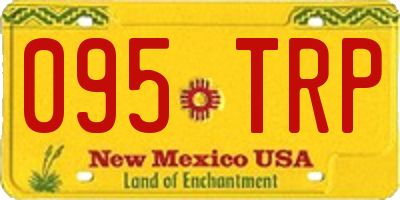 NM license plate 095TRP