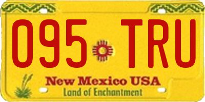 NM license plate 095TRU