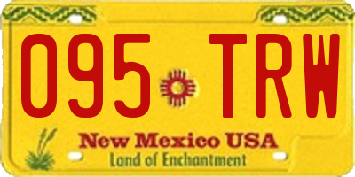 NM license plate 095TRW