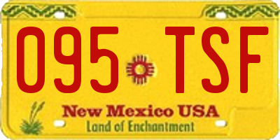 NM license plate 095TSF