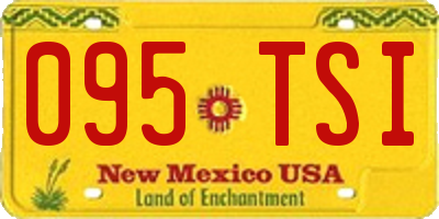 NM license plate 095TSI